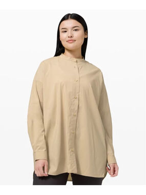 Lululemon All Days Shirt Trench Size 10